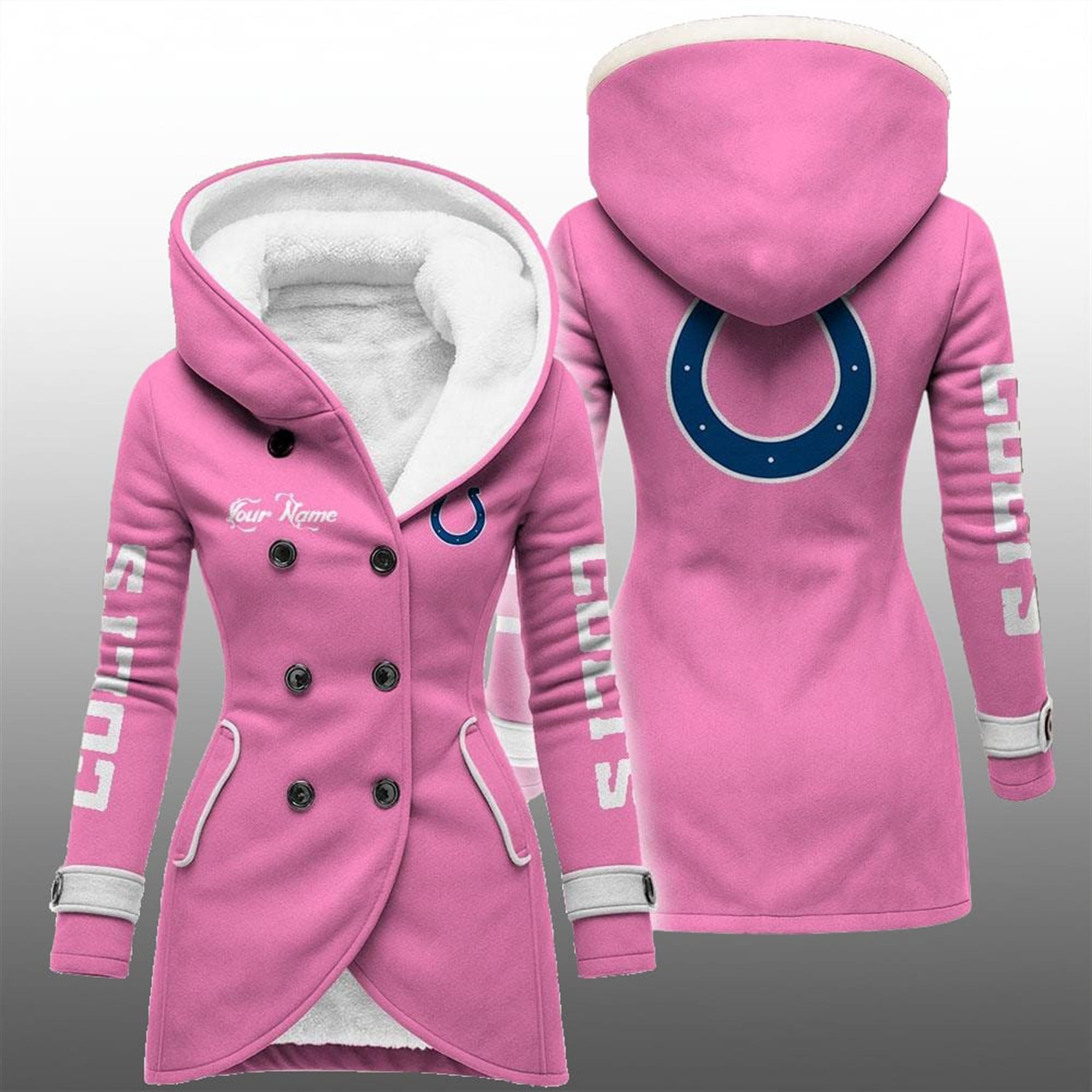 2025 Colts Long Hooded Fleece Jacket 5 2025 Colts Long Hooded Fleece Jacket 5