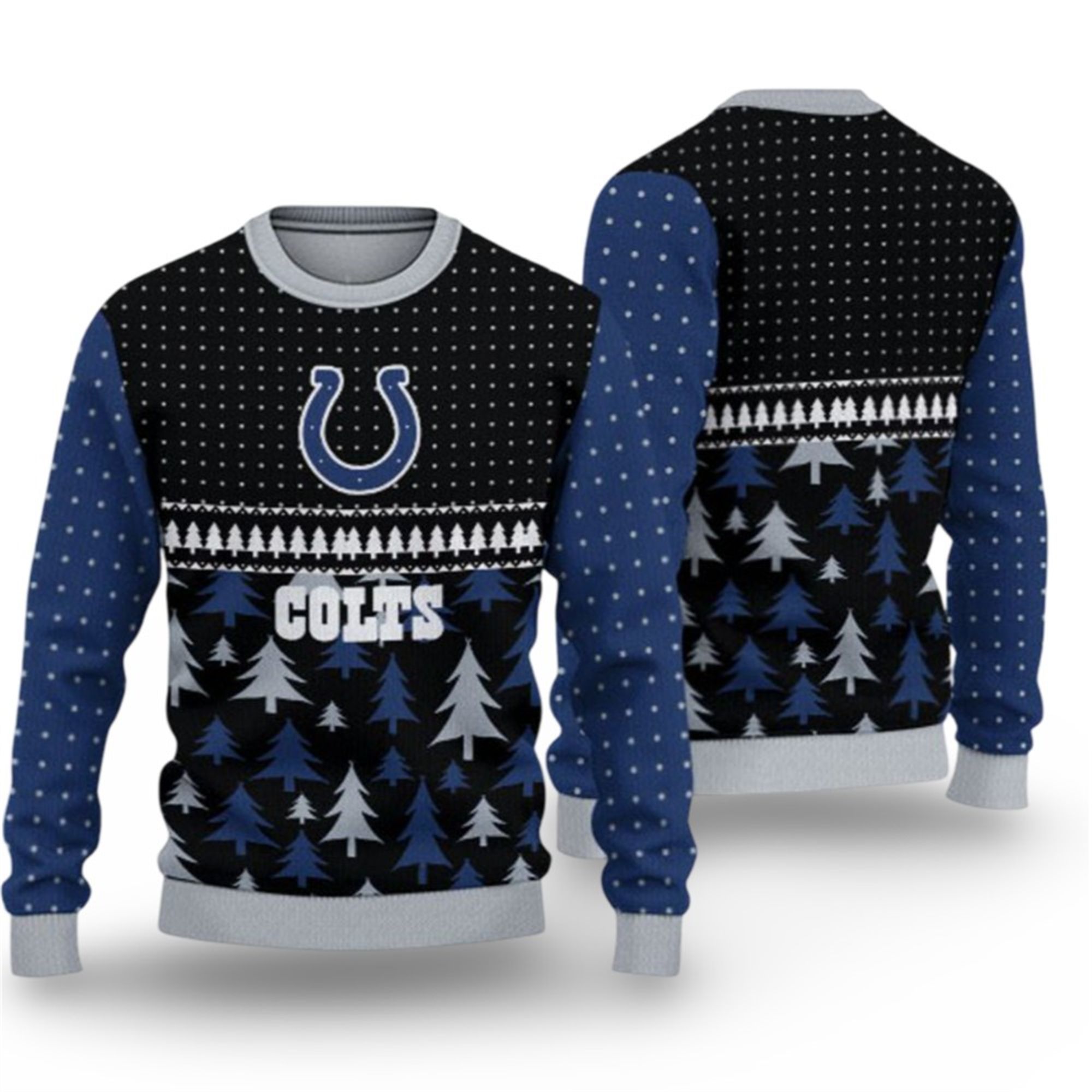 2025 Colts Ugly Christmas Sweater 2 2025 Colts Ugly Christmas Sweater 1 2