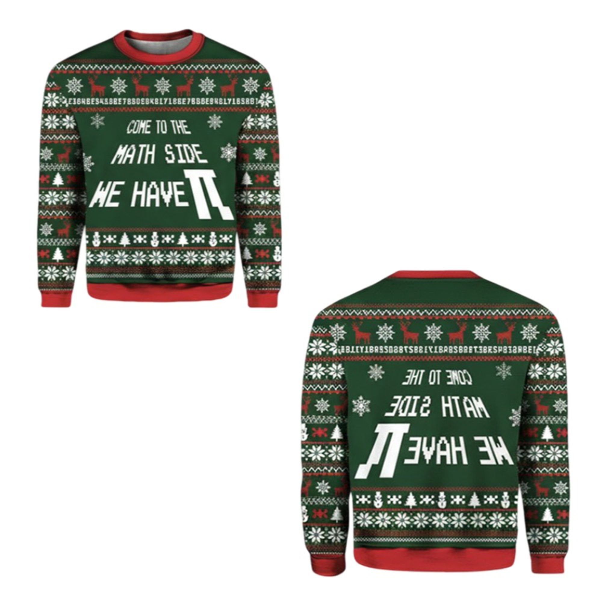 2025 Come To The Math Side We Have PI Ugly Christmas Sweater 2 2025 Come To The Math Side We Have PI Ugly Christmas Sweater 1 2
