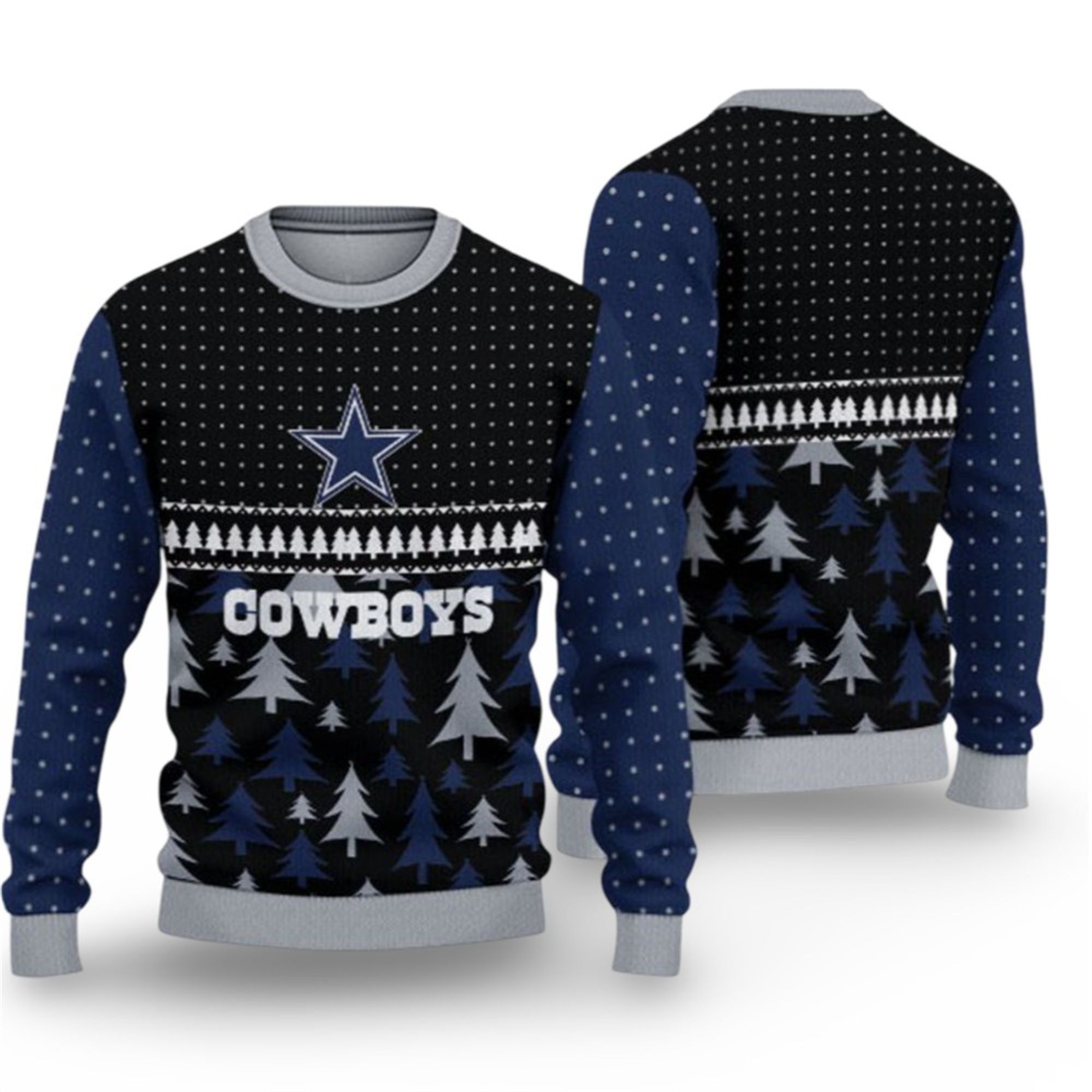 2025 Cowboys Ugly Christmas Sweater 2 2025 Cowboys Ugly Christmas Sweater 1 2