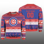 2025 Cubs Baseball Ugly Christmas Sweater