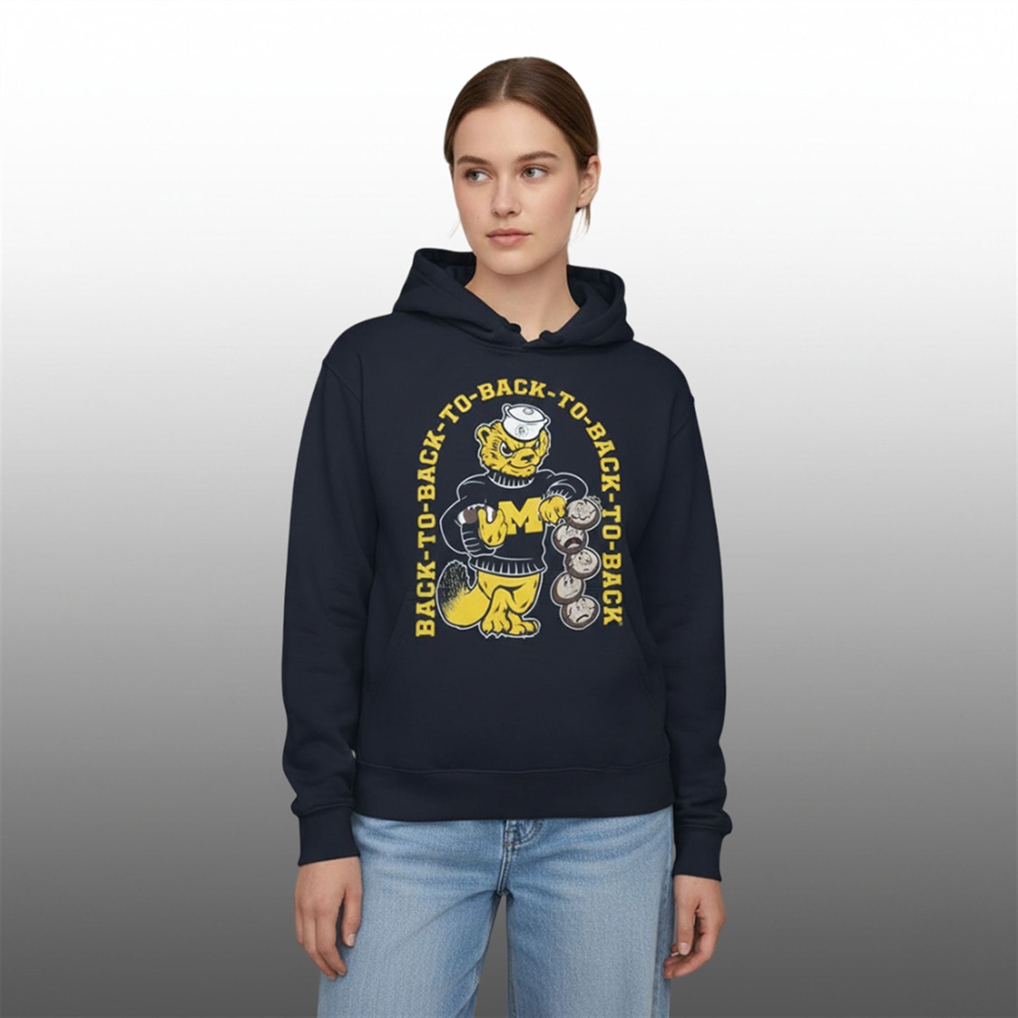 2025 Dave Portnoy Michigan Back To Back Hoodie 3 2025 Dave Portnoy Michigan Back To Back Hoodie 3