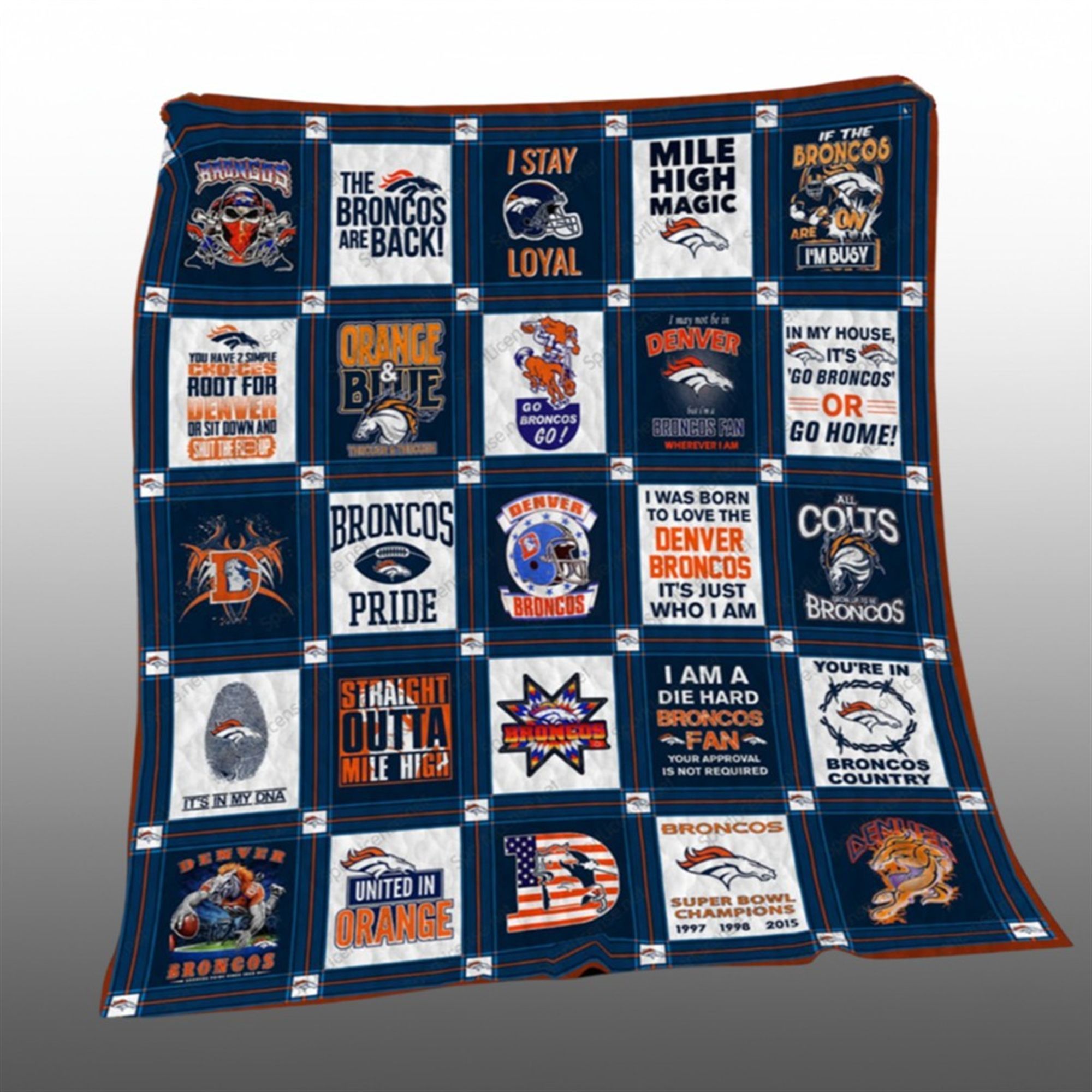 2025 Denver Broncos Die Hard Fan Spirit Blanket 1 1 2025 Denver Broncos Die Hard Fan Spirit Blanket 1 1