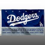 2025 Dodgers 9 Time World Champions Series Parade Flag
