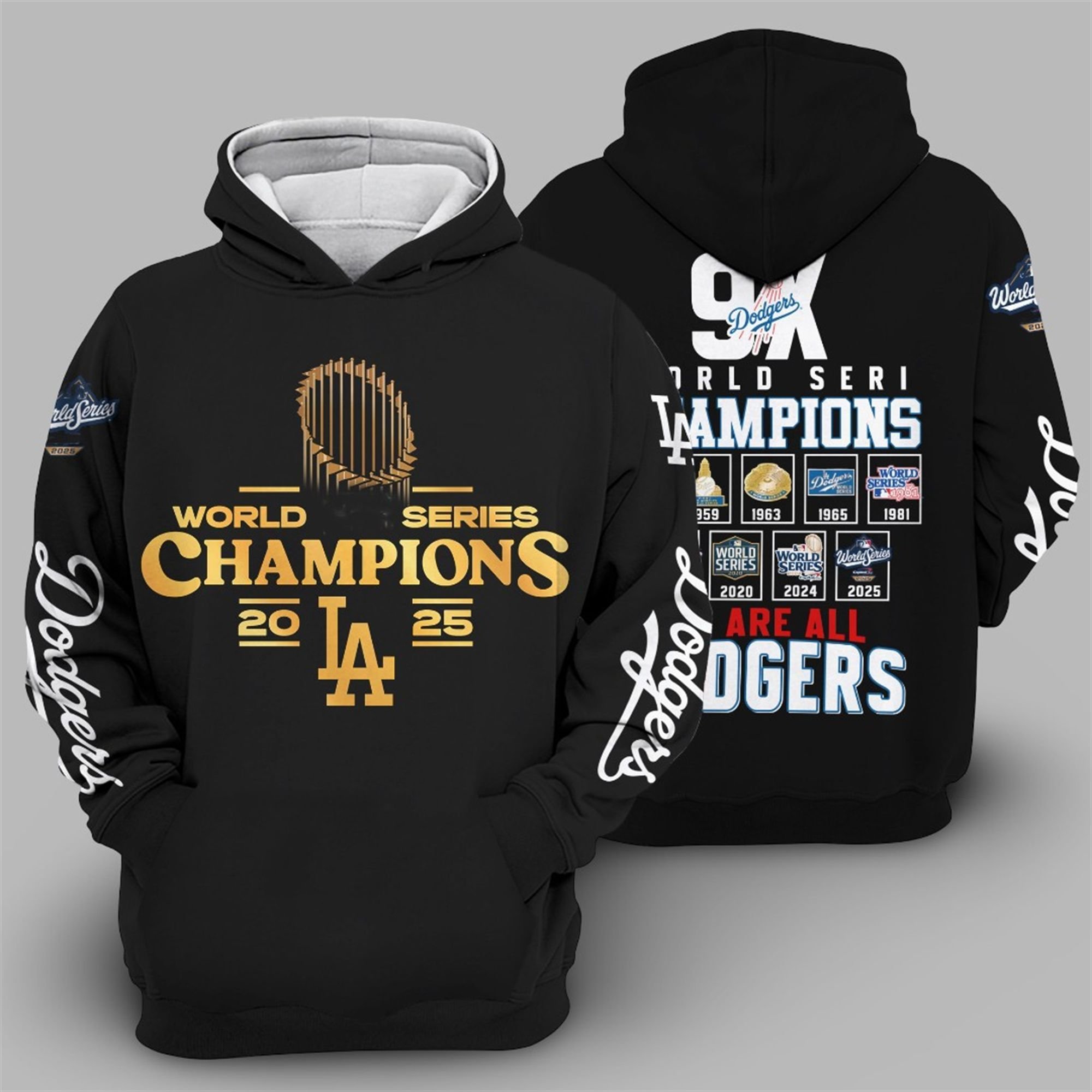 2025 Dodgers 9X World Series Champions We Are All Dodgers Hoodie 1 2025 Dodgers 9X World Series Champions We Are All Dodgers Hoodie 1