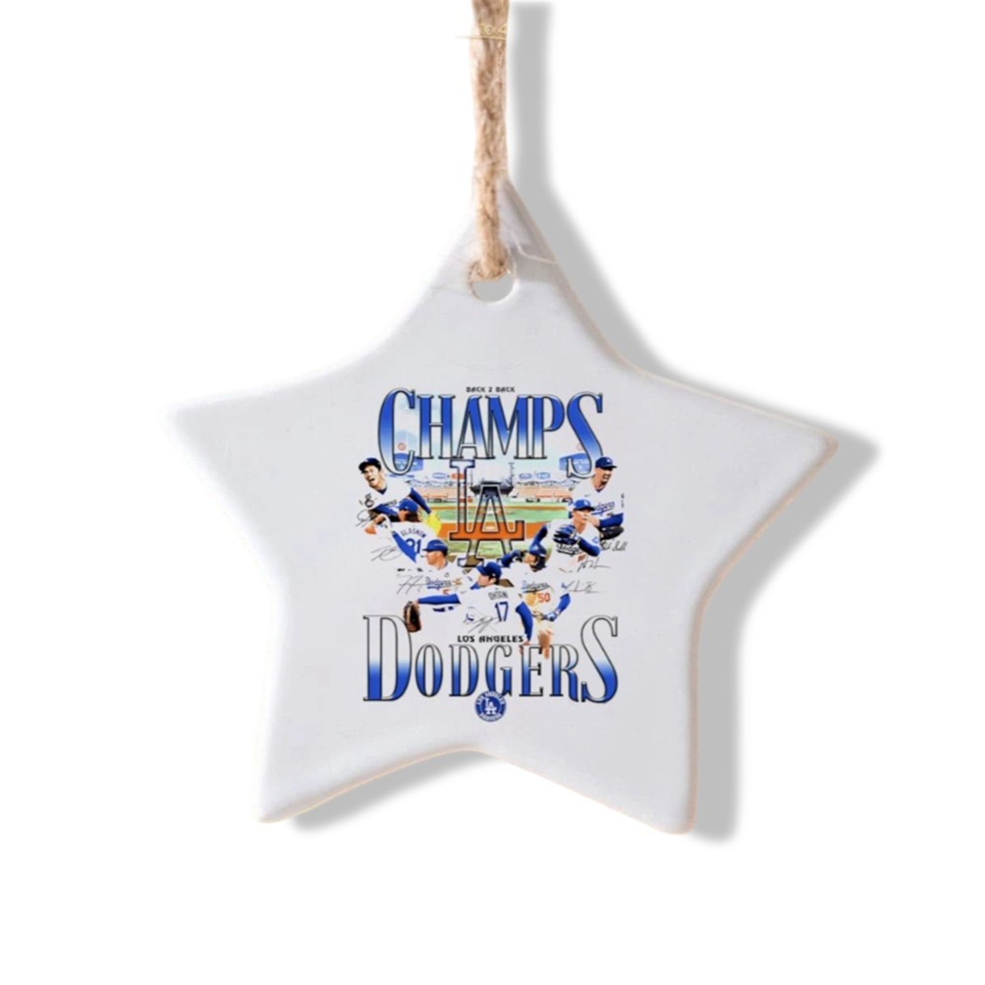 2025 Dodgers Back-to-Back Graphic Ornament 2 2025 Dodgers Back to Back Graphic Ornament 1 2