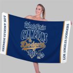 2025 Dodgers Win World Series Champions Beach Towel