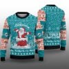 2025 Dolphins Funny Santa Ugly Christmas Sweater 1 1