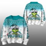 2025 Dolphins Grnch Season Christmas Ugly Sweater
