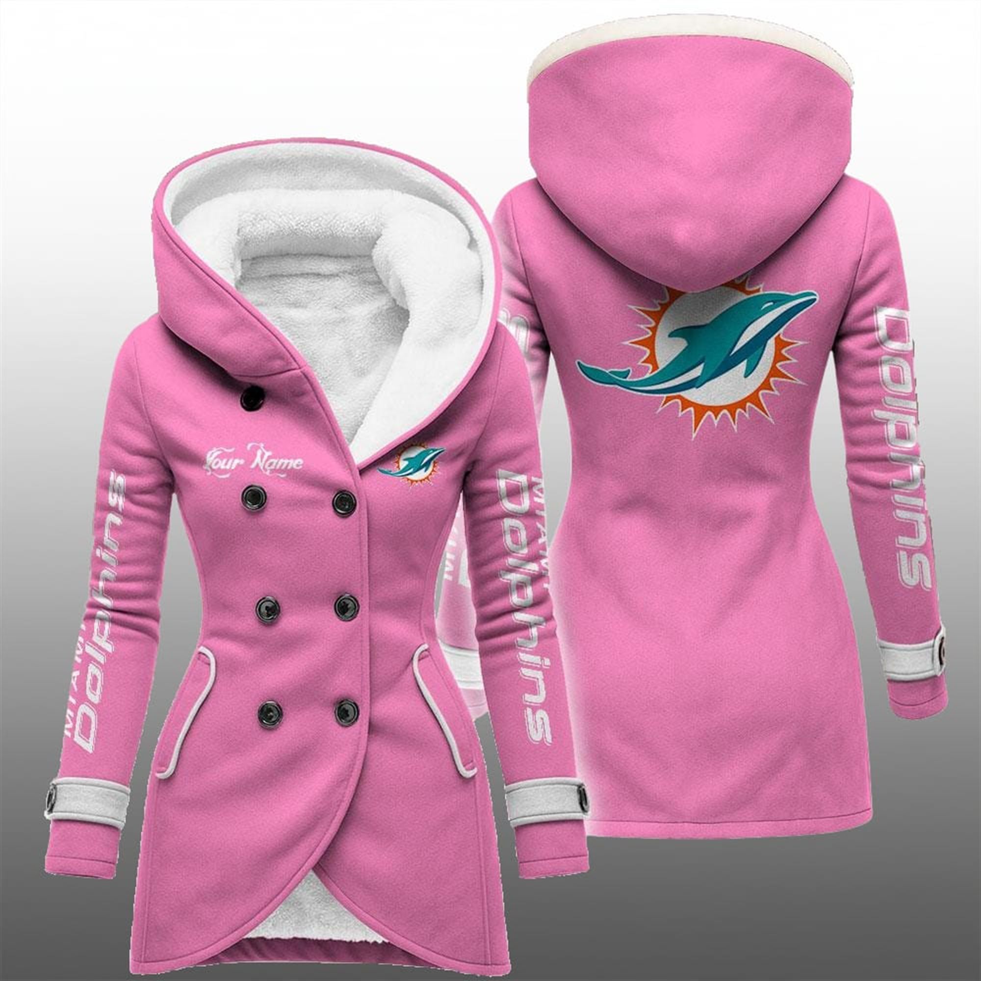 2025 Dolphins Long Hooded Fleece Jacket 2 2025 Dolphins Long Hooded Fleece Jacket 2