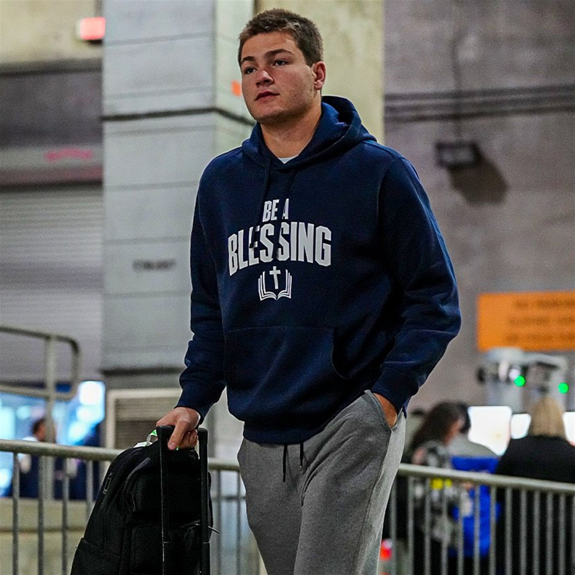 2025 Drake Maye Be A Blessing Hoodie 4