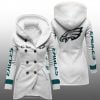 2025 Eagles Long Hooded Fleece Jacket 10 2025 Eagles Long Hooded Fleece Jacket 1