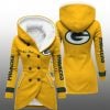 2025 GB Packers Long Hooded Fleece Jacket 2