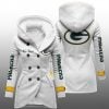 2025 GB Packers Long Hooded Fleece Jacket 4