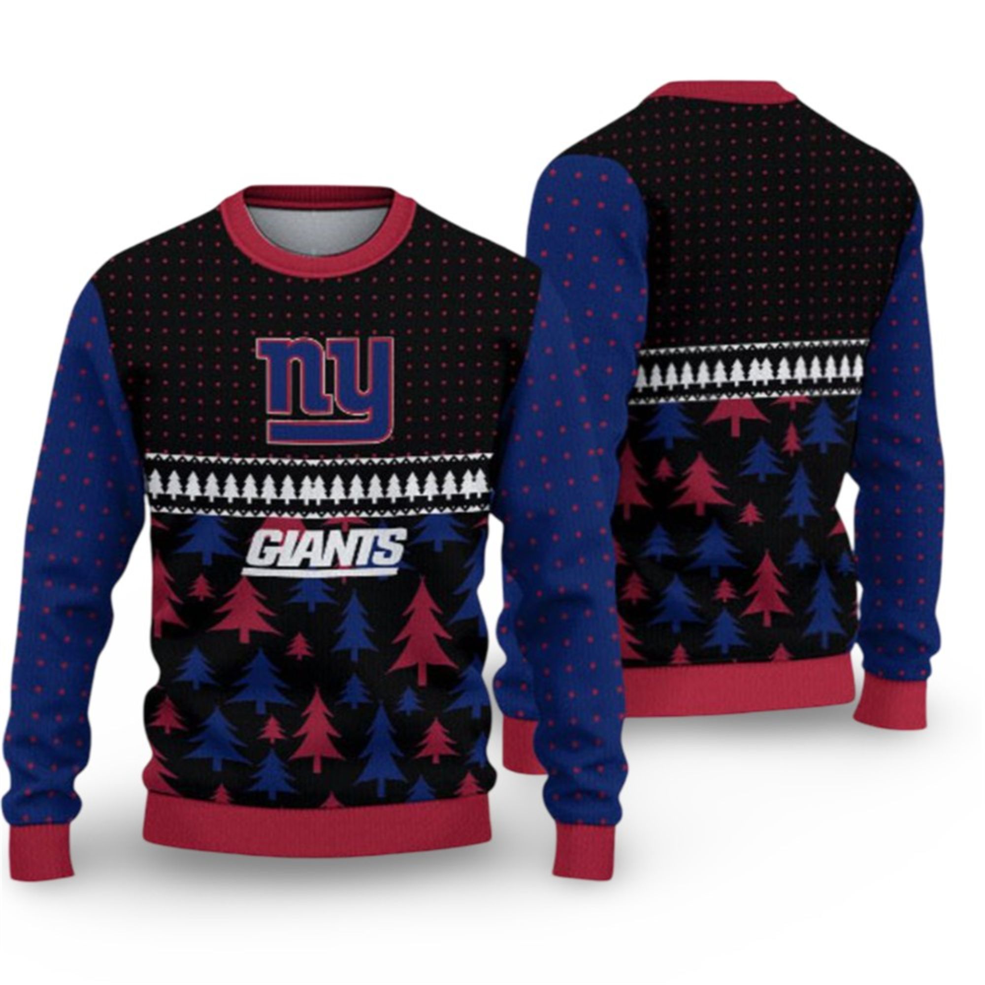 2025 Giants Festive Holiday Ugly Christmas Sweater 2 2025 Giants Festive Holiday Ugly Christmas Sweater 1 2