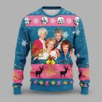 2025 Golden Girls Blue Ugly Christmas Sweater