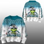 2025 Jaguars Grnch Season Christmas Ugly Sweater