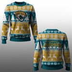 2025 Jaguars Reindeer Football Christmas Ugly Sweater