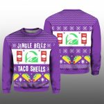 2025 Jingle Bells Taco Shells Fire Ugly Christmas Sweater