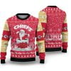 2025 KC Chiefs Funny Santa Ugly Christmas Sweater 1 2