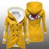 2025 KC Chiefs Long Hooded Fleece Jacket 6 2025 KC Chiefs Long Hooded Fleece Jacket 2