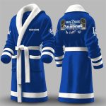 2025 LA Dodgers Back To Back Champions World Series Fleece Bothrobe