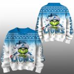 2025 Lions Grnch Season Christmas Ugly Sweater