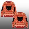 2025 Marlboro Black Cat Smoking Christmas Ugly Sweater 1 1