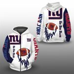 2025 NY Giants Go Big Blue Zip Hoodie