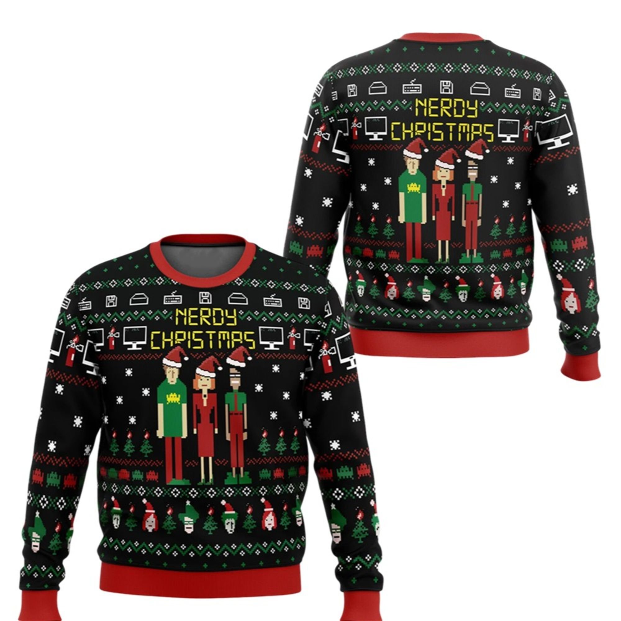 2025 Nerdy Christmas The IT Crowd Ugly Christmas Sweater 2 2025 Nerdy Christmas The IT Crowd Ugly Christmas Sweater (2)