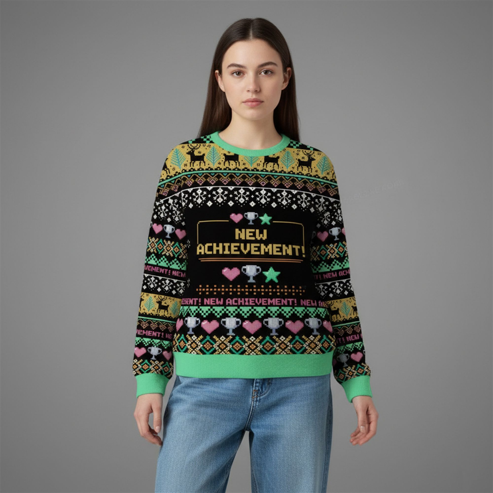 2025 New Achievement Ugly Christmas Sweater 1 2 2025 New Achievement Ugly Christmas Sweater 1 2