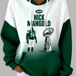 2025 Jets Nick Mangold Tribute Trophy Sports Hoodie