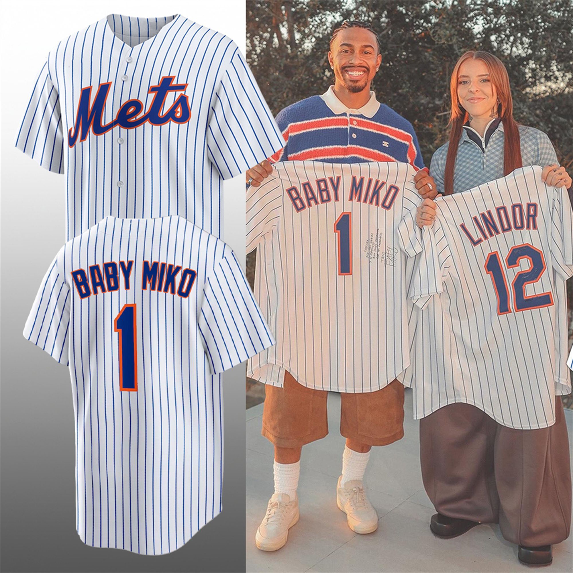 2025 New York Mets Baby Miko Jersey 48 2025 New York Mets Baby Miko Jersey 48