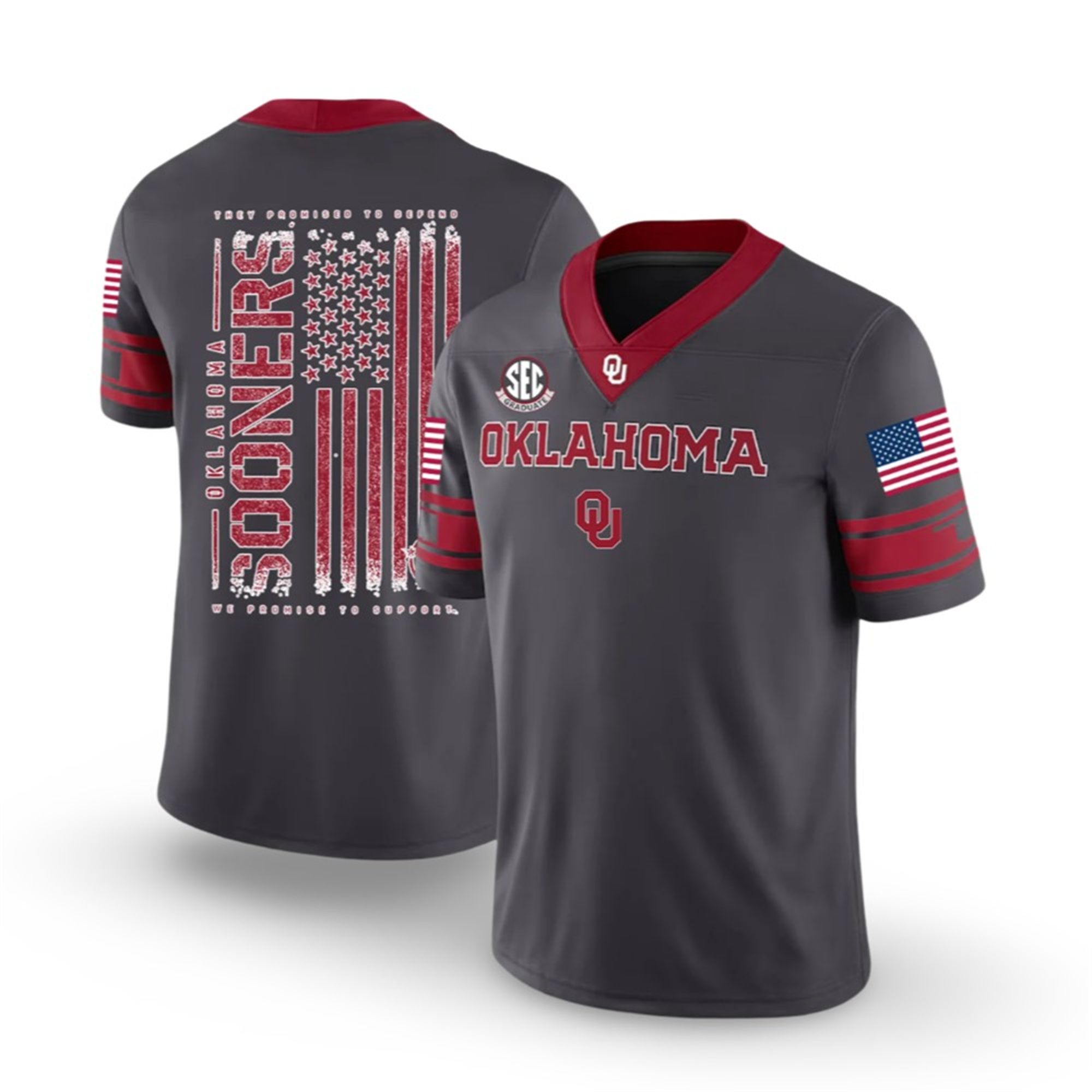 2025 Oklahoma They Promised To Defend We Promise To Support Jersey 2 2025 Oklahoma They Promised To Defend We Promise To Support Jersey 1 2