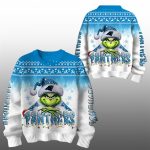 2025 Panthers Grnch Season Christmas Ugly Sweater