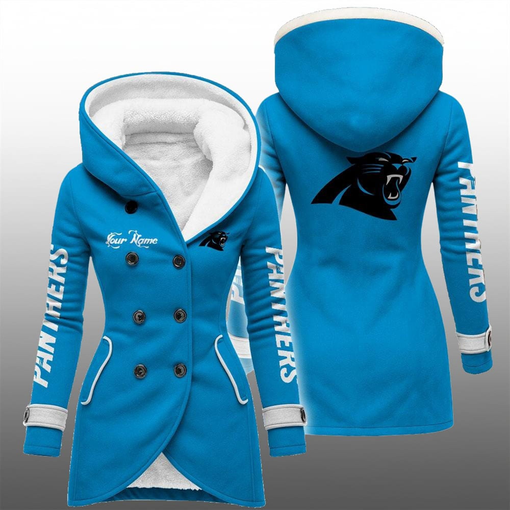 2025 Panthers Long Hooded Fleece Jacket 4 2025 Panthers Long Hooded Fleece Jacket 8
