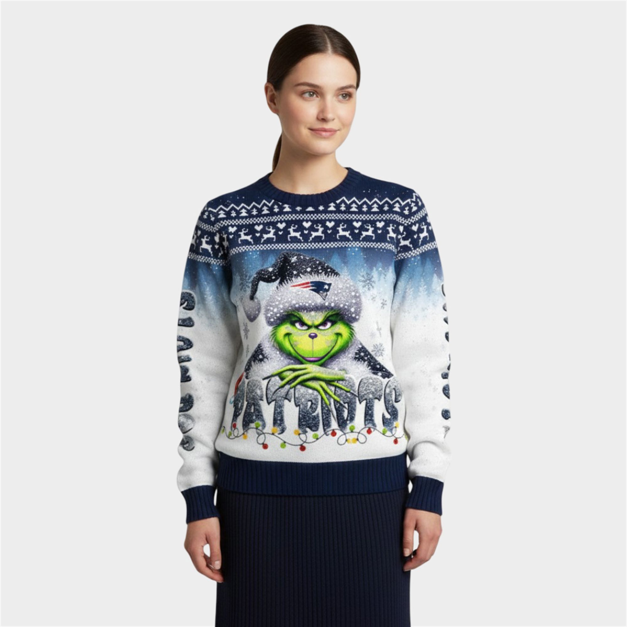 2025 Patriots Grnch Season Christmas Ugly Sweater 1 2 2025 Patriots Grnch Season Christmas Ugly Sweater 1 2