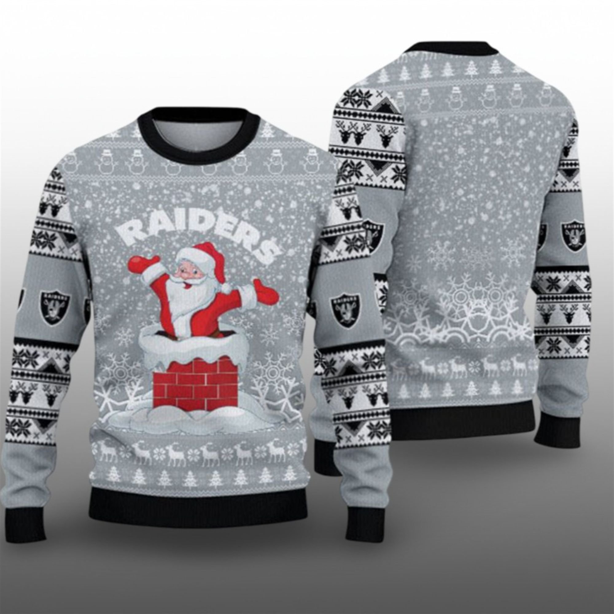2025 Raiders Santa Ugly Christmas Sweater 1 1 2025 Raiders Santa Ugly Christmas Sweater 1 1