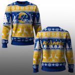 2025 Rams Reindeer Football Christmas Ugly Sweater