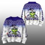 2025 Ravens Grnch Season Christmas Ugly Sweater