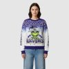 2025 Ravens Grnch Season Christmas Ugly Sweater 1 2