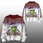 2025 Redskins Grnch Season Christmas Ugly Sweater