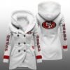 2025 SF 49ers Long Hooded Fleece Jacket 6 2025 SF 49ers Long Hooded Fleece Jacket 2