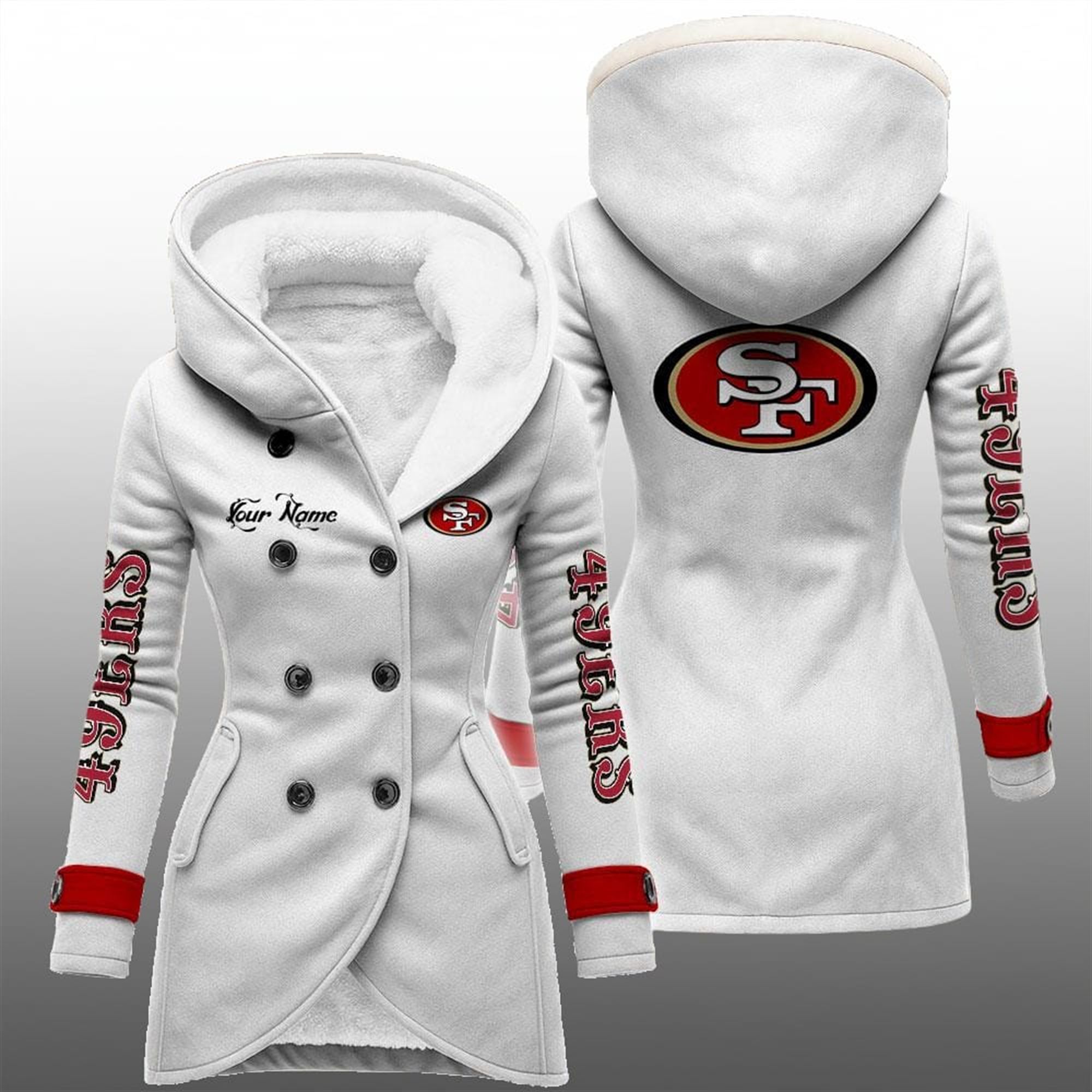 2025 SF 49ers Long Hooded Fleece Jacket 2 2025 SF 49ers Long Hooded Fleece Jacket 2