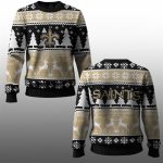 2025 Saints Reindeer Football Christmas Ugly Sweater