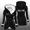 2025 Seahawks Long Hooded Fleece Jacket 2