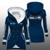 2025 Seahawks Long Hooded Fleece Jacket 5