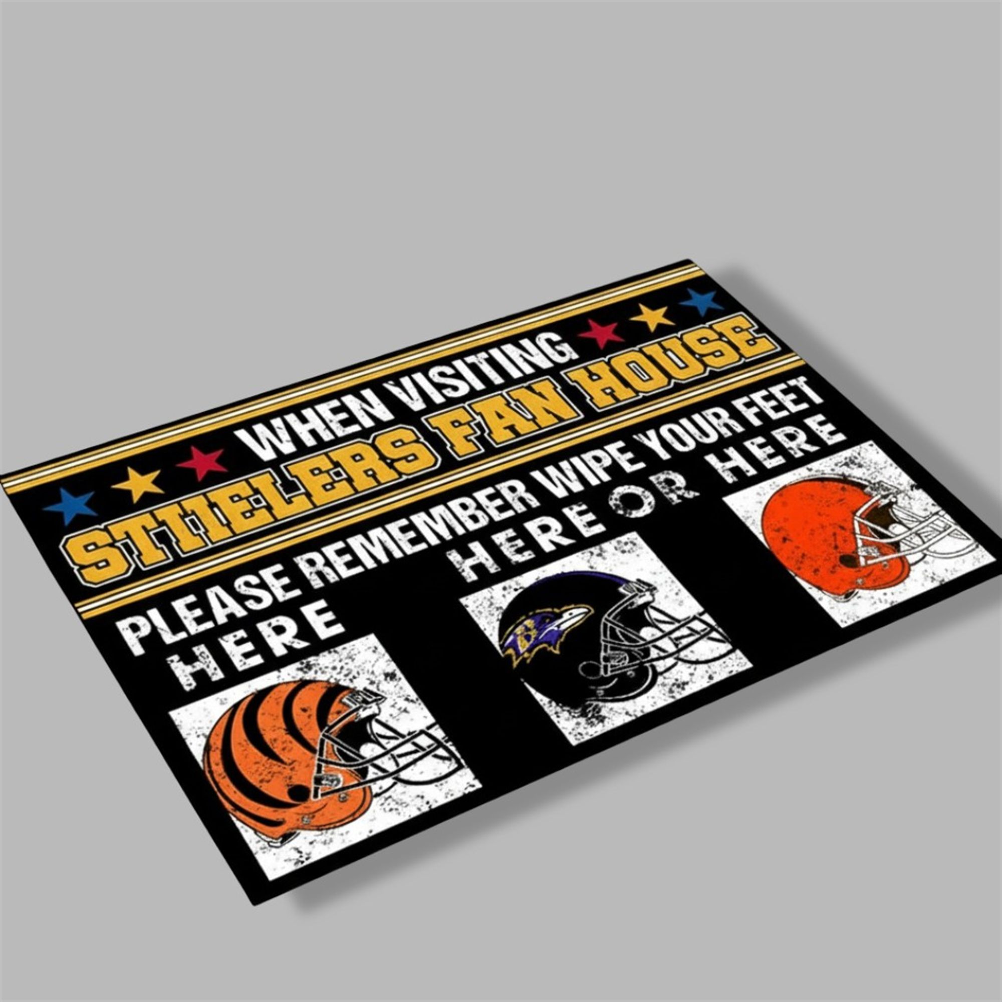 2025 Steelers Fan Cave House Doormat 1 2025 Steelers Fan Cave House Doormat 1