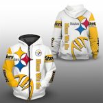 2025 Steelers Here We Go Zip Hoodie