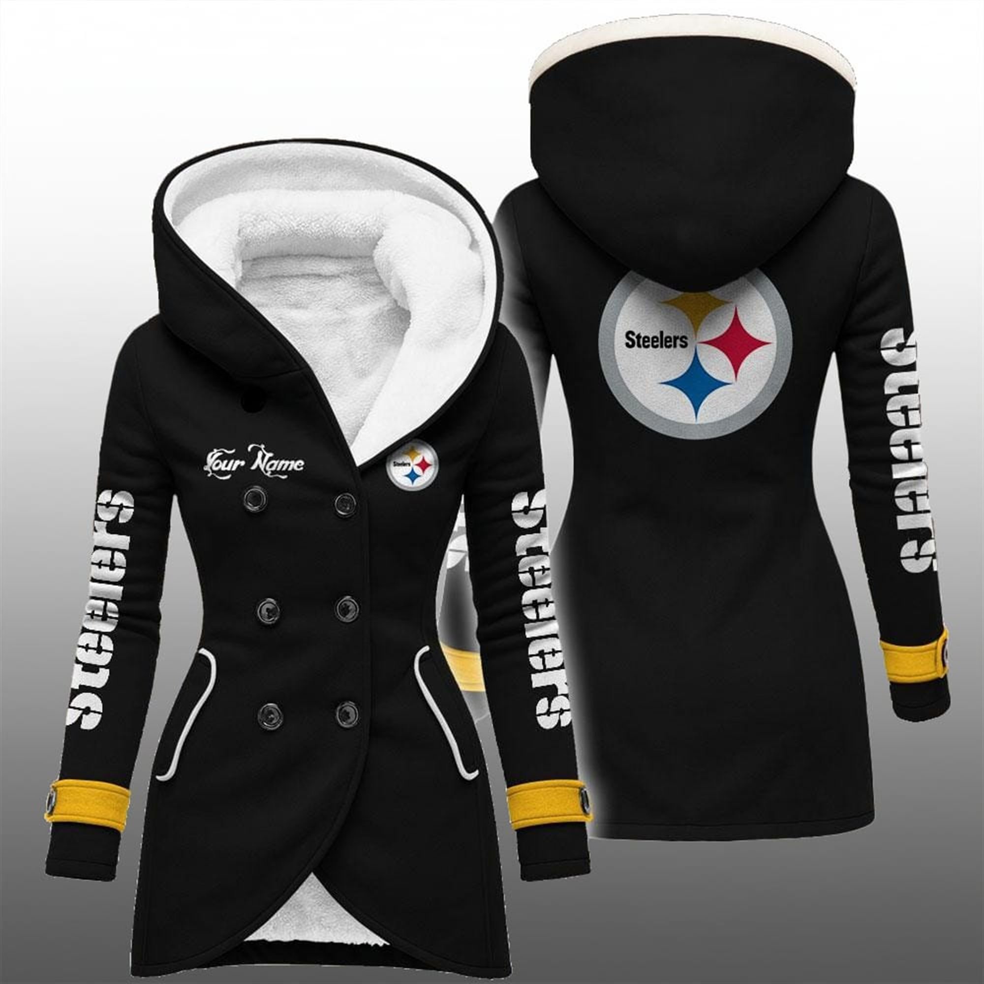 2025 Steelers Long Hooded Fleece Jacket 3 2025 Steelers Long Hooded Fleece Jacket 3